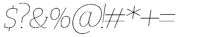 Quinget Variable Quinget Thin Semi Expanded Slanted Font OTHER CHARS