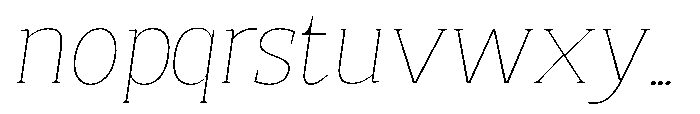 Quinget Variable Quinget Thin Semi Expanded Slanted Font LOWERCASE