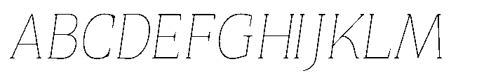 Quinget Variable Quinget Thin Slanted Font UPPERCASE