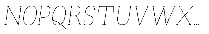 Quinget Variable Quinget Thin Slanted Font UPPERCASE