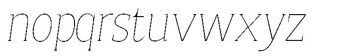 Quinget Variable Quinget Thin Slanted Font LOWERCASE
