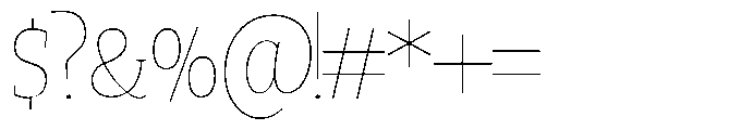 Quinget Variable Quinget Thin Font OTHER CHARS