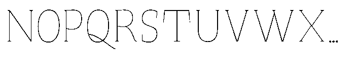 Quinget Variable Quinget Thin Font UPPERCASE