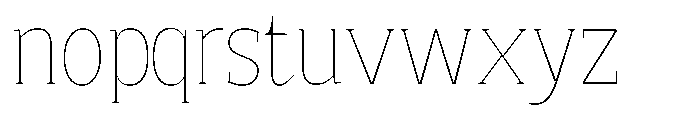 Quinget Variable Quinget Thin Font LOWERCASE