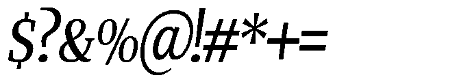 Quinget Variable Semi Bold Semi Condensed Italic Font OTHER CHARS