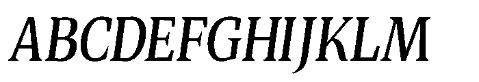 Quinget Variable Semi Bold Semi Condensed Italic Font UPPERCASE