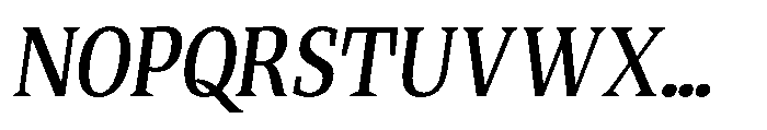 Quinget Variable Semi Bold Semi Condensed Italic Font UPPERCASE