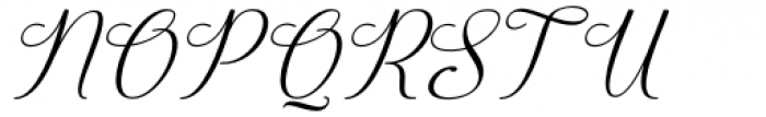 Quinshia Script Italic Font UPPERCASE