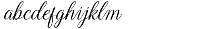 Quinshia Script Italic Font LOWERCASE