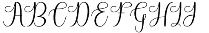 Quinshia Script Regular Font UPPERCASE