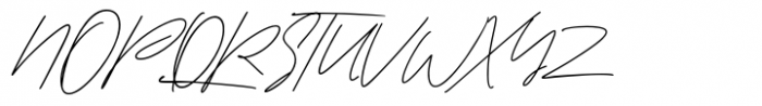 Quintaras Signature Script Regular Font UPPERCASE