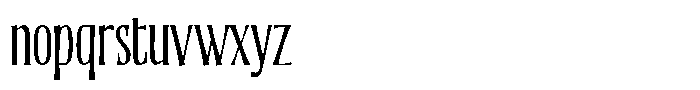 Quinthor Thin Font LOWERCASE