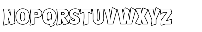 Quirk Thellwoenk Outline Font UPPERCASE