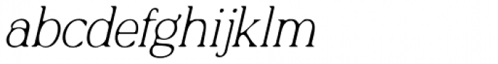 Quirkily Light Italic Font LOWERCASE