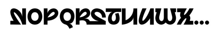 Quirkpop Font UPPERCASE