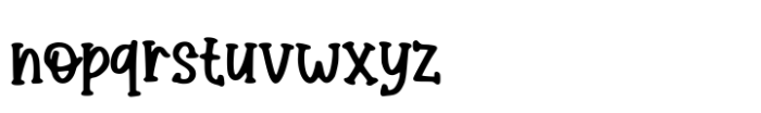 Quirky Comic Font LOWERCASE