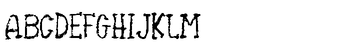 Quirky Crayon Font UPPERCASE
