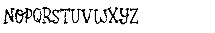 Quirky Crayon Font UPPERCASE