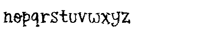 Quirky Crayon Font LOWERCASE