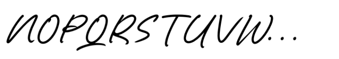 Quirky Rushy Font UPPERCASE