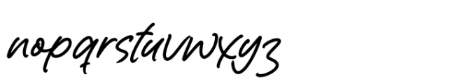 Quirky Rushy Font LOWERCASE