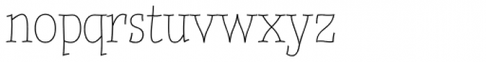 Quirky Thin Font LOWERCASE