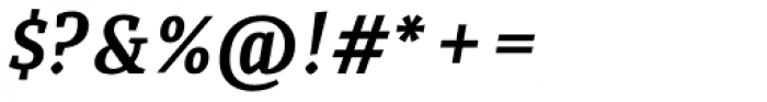 Quiroga Serif Pro Bold Italic Font OTHER CHARS
