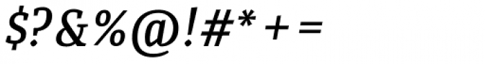Quiroga Serif Pro DemiBold Italic Font OTHER CHARS