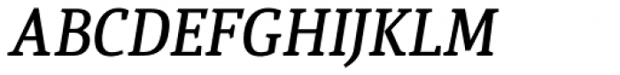Quiroga Serif Pro DemiBold Italic Font UPPERCASE