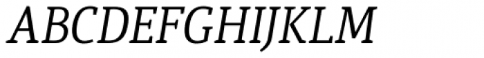 Quiroga Serif Pro Italic Font UPPERCASE