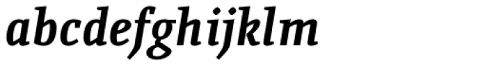 Quiroga Serif Std Bold Italic Font LOWERCASE