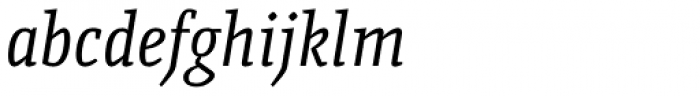 Quiroga Serif Std Italic Font LOWERCASE