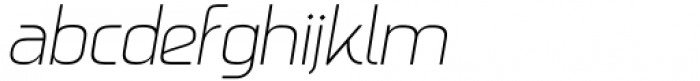 Quiron Thin Slanted Font LOWERCASE