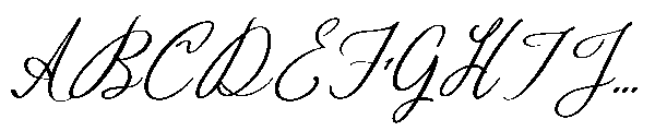 Quishine Classic Script Font UPPERCASE