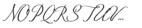 Quishine Classic Script Font UPPERCASE