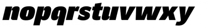 Quitador Sans UltraBold Italic Font LOWERCASE