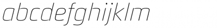 Quitador Sans UltraLight Italic Font LOWERCASE