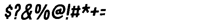 Quite Blue Italic Font OTHER CHARS