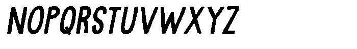 Quite Blue Italic Font UPPERCASE