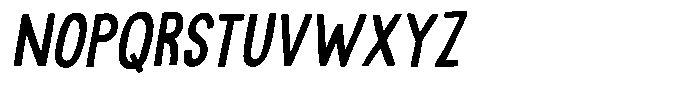 Quite Blue Italic Font LOWERCASE