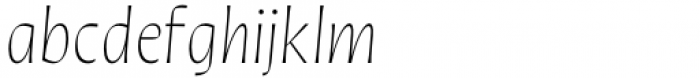 Quiverleaf CF Light Italic Font LOWERCASE