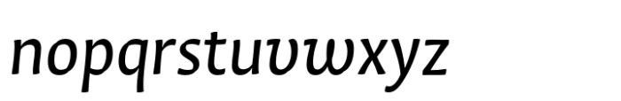Quiz Medium Italic Font LOWERCASE