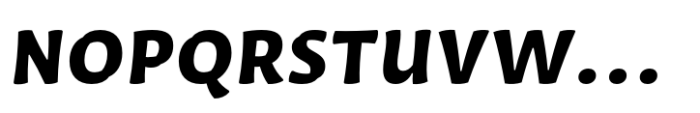 Quiz Text Extra Bold Italic Font UPPERCASE