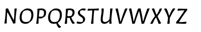 Quiz Text Italic Font UPPERCASE