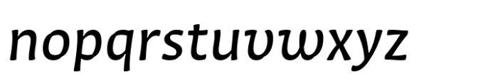 Quiz Text Medium Italic Font LOWERCASE