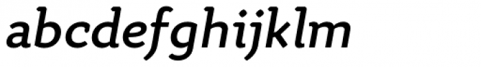 Quiza Pro Semi Bold Italic Font LOWERCASE