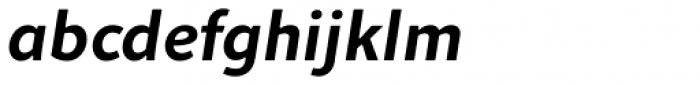 Quodlibet Sans Bold Italic Font LOWERCASE