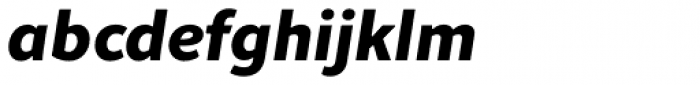 Quodlibet Sans Extra Bold Italic Font LOWERCASE