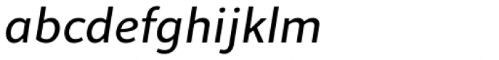 Quodlibet Sans Italic Font LOWERCASE