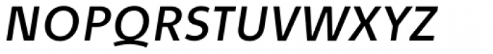Quodlibet Sans Semi Bold Italic Font UPPERCASE